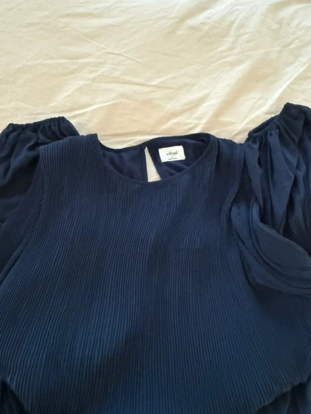 ARITZIA Wilfred Daydreamer Maxi Dress in Navy Blue NWOT